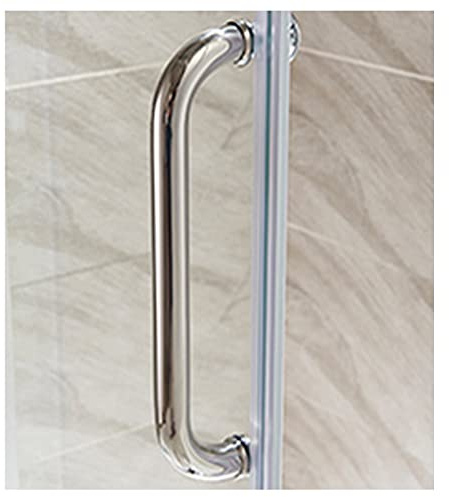 AYVADA Poignée de porte de douche et poignées de remplacement pour porte en verre Boutons de porte de salle de bain pour écran de cabines de douche Porte-serviettes interne/externe (taille : 450 mm
