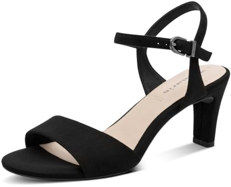 Tamaris dam 1-28028-42 sandal med klack, svart, 40 EU