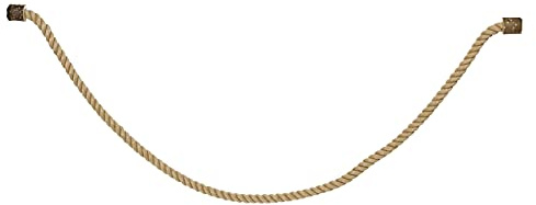 HappyBird | Kletterseil 2,5 Ø x 500cm aus Jute mit Edelstahl Befestigung |für kleine Papageien zum schaukeln und Spielen Mohrenkopfpapagei, Grünzügel