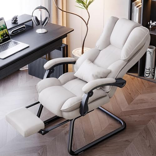 AviiSo Gaming Stuhl Racing Stuhl Schreibtischstuhl mit hoher Rückenlehne Mit großzügig gepolstertem Sitz, Robuster Computerstuhl, Besucherstuhl mit Kufengestell mit verlängerter Beinstütze (Color : B
