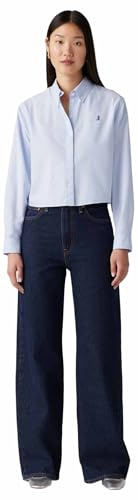Levi's Ribcage breda ben jeans för kvinnor, Skuggad vy, 24W / 30L