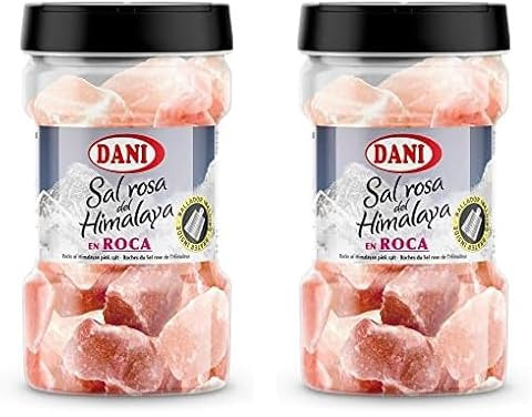 Dani - Sal Rosa del Himalaya en roca (con rallador) 600 gr. (Paquete de 2)