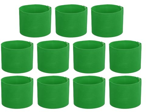 PATIKIL Fascia Capitano Calcio, 11Pz Fascia Braccio Capitano Calcio Fascia Braccio Capitano Elastica Fascia Braccio Sport per Capitani per Gioventù Squadra Calcio Allenamento Erba Verde