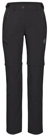 Mammut Runbold IV Zip Off Pants Women | Wanderhose für Damen, Outdoor Bekleidung, Für Hiking und Trekking | Schwarz, 36