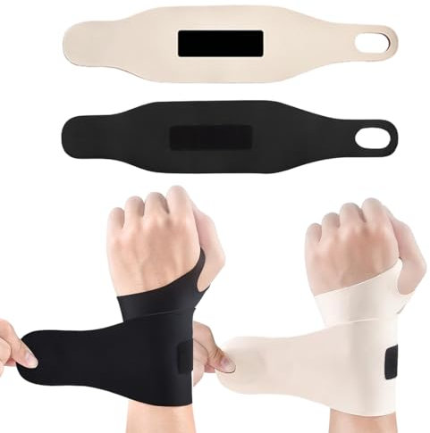 Tutore Polso Destro Sinistro per Uomo e Donna, 2 pezzi, Tutore polso destro sinistro fascia Per l'uso in palestra l'esercizio quotidiano e proteggere e alleviare il dolore, per Tunnel Carpale Pollice