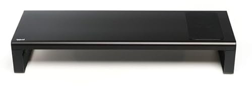 VoltShine Support élévateur Moniteur - Support Ergonomique avec hub 4 Ports et Charge sans Fil Qi, idéal pour optimiser l'espace et Le Confort