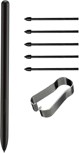 Tab S10 FE Ersatz S Pen für Galaxy Tab S10 FE (EJ‑PX710) | Ersatz‑Eingabestift mit 4096 Druckstufen, passend für Tab S10 FE+, Bluetooth‑fähig, inkl. 5 Wechselspitzen (Schwarz)