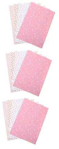 INOOMP 3 Series Accesorios para Casas De Muñecas Papel Tapiz para Casas De Muñecas Calcomanía De Pared En Miniatura Adhesivo De Pared para Casas De Muñecas Pegatinas para 5 Hojas*3