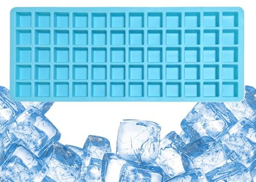Plateau en silicone – Moule à glaçons carré flexible avec démoulage sans effort | Plateau durable | Moules en silicone réutilisables pour faire des boissons fraîches, des cocktails