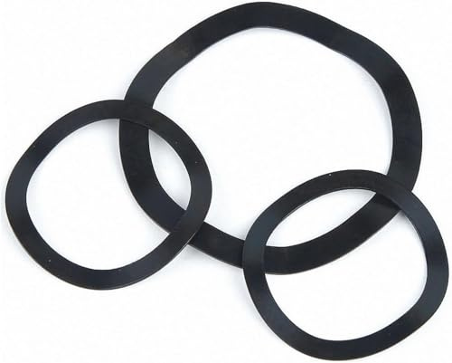 Rondelle ondulée, Rondelle ondulée à ressort, Rondelles ondulées en acier galvanisé noir, lot de 2 à 100 pièces, rondelles élastiques ondulées, joint de type ondulé, zingué M3-M118(M8x12x0.3 50pcs)