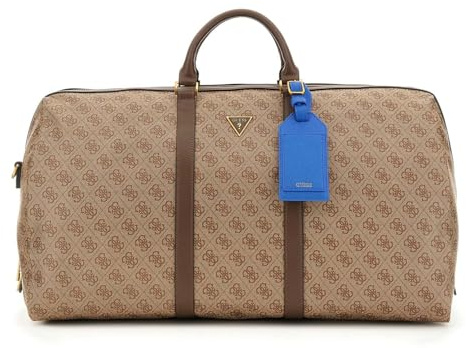 GUESS Milano Weekender Beige/Brown/Blue