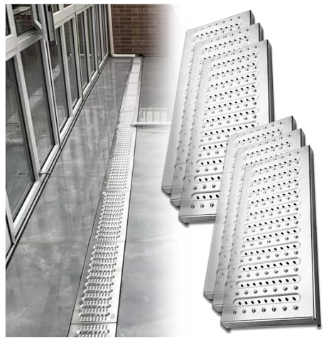 Générique Couverture de Patio, Couvercle de Drain Robuste pour Cour/Jardin/Piscine/Cuisine d'hôtel, Grille de Drainage d'égout en Acier Inoxydable, Facile à Retirer et à Installer (Paquet de 6,