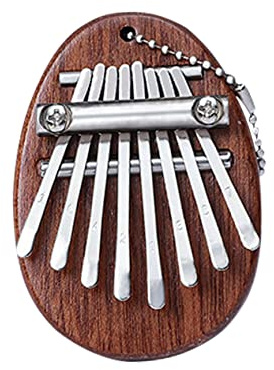 SOIMISS Miniatur 8-ton Kalimba Daumenklavier aus Kunststoff mit Gutem Klang und Komfortablem Griff für Anfänger und Musikliebhaber
