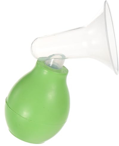 BRIGHTFUFU Manuelle Handmilchpumpe aus Gummi und Kunststoff Bequem und Handlich zum Abpumpen von Muttermilch zu Hause und Unterwegs Grüne Praktische