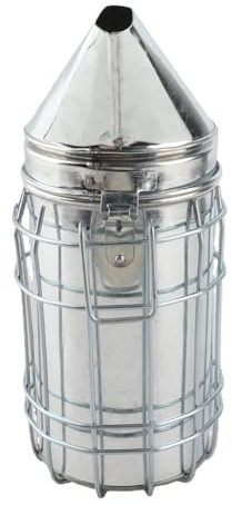 Phefop Affumicatore per Apicoltura da Allevamento da Giardino, Strumento in Ferro con Scudo Termico, Fumo Fresco e Sicuro per la Protezione dell'apicoltore e le Api Calme, Ideale per i Principianti