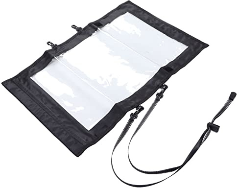 Bolsa de Almacenamiento de Mapas Impermeable con Doble Cremallera para Senderismo Al Aire Libre, Bolsa Plegable para Accesorios de Viaje, Hecha de Material TPU, 17,9x11,8 Pulgadas