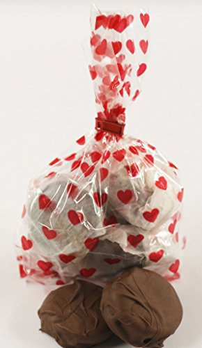 Scott's Cakes Milk Chocolate Covered Oreos in a 8 oz. Red Heart Bag