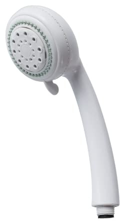 Blue Canyon Sirius Shower Head, High-Pressure Water Flow, Premium Plastic Shower Head for Bath with Anti-Block Nozzles, Customised Bathing with 3 Mode Shower Spray, Easy to Install and Clean (White)