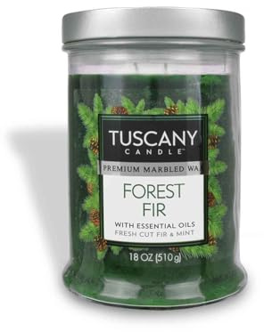 Tuscany Candle Forest Fir Long-Lasting Scented Jar Candle, 18 oz