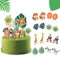 SUNBEAUTY Dschungel Tortendeko 26er Set Safari Kuchendeko Cake Toppers Geburtstag Dekoration Tropische Party Kindergeburtstag Torten Dekoration