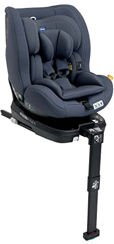 Chicco Seggiolino Auto Seat3Fit, multi gruppo I-Size, per il trasporto dei bambini dai 40 ai 125 cm di altezza, utilizzabile fino ai 7 anni di età, Grigio scuro