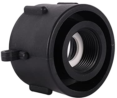 FOGWOWO IBC Adaptador de rosca gruesa de 60 mm, importación a BSP 1 pulgadas, accesorio para depósito de agua IBC, accesorio de válvula, conector de tubo para depósito de agua, contenedor
