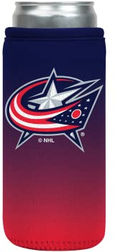 Sok It CanSok NHL Hockey Sleeve for Beer & Soda Insulated Neoprene Cover (Columbus Blue Jackets, 12oz Slim Can Sleeve)