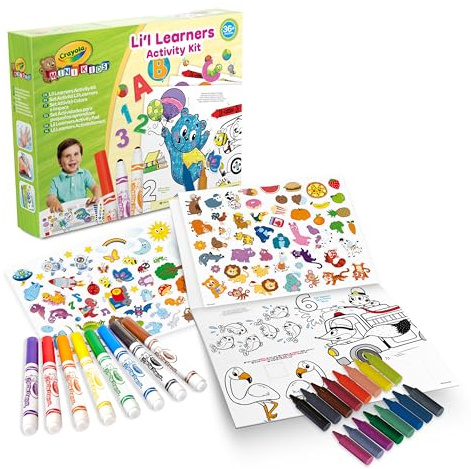 My First Crayola Mini Kids, My First Set Colours & Stickers, Li'l Learners, Creative Activity and Gift for Children, from 12 Months