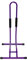 RASENFREUND Fahrradständer Easy Ausstellungsständer Purple bis 6cm Abstellständer bis 29 Fahrradgröße - Anti Slip Füße - Ständer für Fahrräder/E-Bike/Wartungsständer