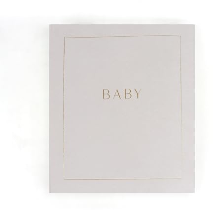 Myga Baby Milestone Journal – Erinnerungsbuch von der Schwangerschaft bis 12 Monate – luxuriöses Hardcover 92 Seiten Tagebuch für werdende Mütter, Väter und Eltern – 160 g/m² dickes Papier, veganes