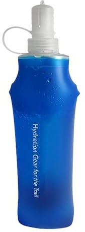 HUNJHYC Bouteilles d'eau souples | Flasque d'hydratation pliable en TPU souple, portable et peu encombrante, matériau de qualité alimentaire pour homme et femme, cyclisme, escalade, course à pied,