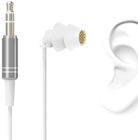 Tappi per le orecchie Geekria Sleep, 2,9 FT/90 CM Mono Earbud Monoauricolare con isolamento acustico, 3,5 MM Cuffie anti-groviglio per dormire su un fianco (6.6 FT)