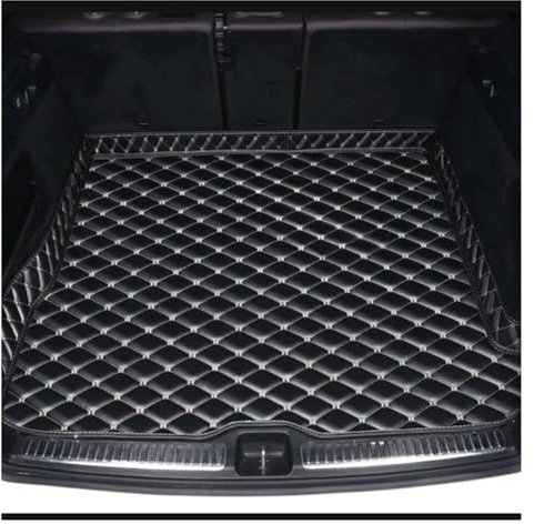 FULUSIC Kofferraummatten Für Für Q7 7 Sitz 2006 2007-2015 Für Q7 2016 2017-2022 Autozubehör Innenraum Kofferraum Antifouling-Pads Kofferraum Innenmatte(Black White)