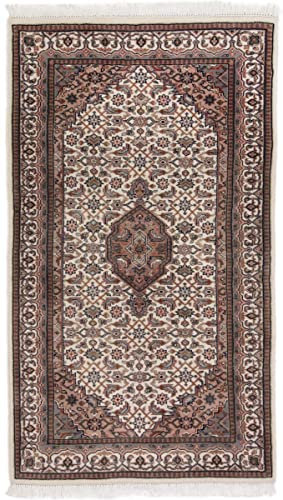 Nain Trading Indo Bidjar 91x160 Handgeknüpft Orientteppich Teppich Wolle Indien