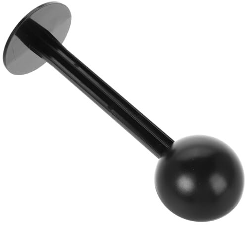 CONGARTENO 2-in-1 Plastic Coffee Bean Measuring Scoop and Espresso Tamper Spoon for Ground Coffee Black Powder Tool Compatible Espresso Machines