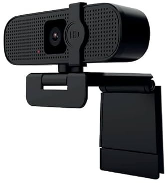 Watio Wave Webcam - Caméra 2k avec autofocus, Design Noir, idéale pour la vidéoconférence, Connexion USB, Image et Son. *