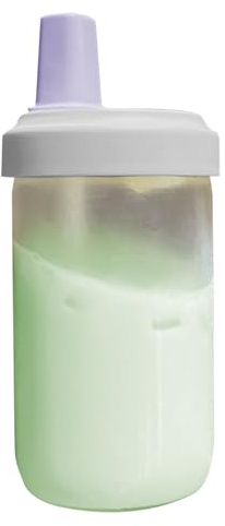 Generisch Tazza di paglia trasparente da 500 ml con coperchio, bolle di perdita, tazza da tè riutilizzabile in plastica per caffè freddo, Juice, bevande fredde, da viaggio, contenitore portatile