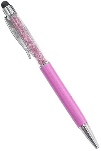 AEHON 10 bolígrafos de cristal con logotipo personalizado, grabado personalizado, nombre, pantalla táctil, regalos escolares, bolígrafo de metal publicitario (violeta)