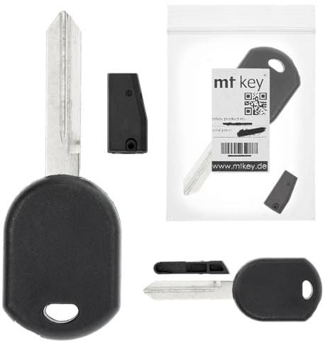 MT-KEY Auto Zünd Schlüssel Rohling FO38R + HITAGPRO128BIT Transponder Wegfahrsperre kompatibel mit Ford F-150 13.Gen 15-20 F-250 13.Gen Ab 17 F-350/450/550 13.Gen Ab 17