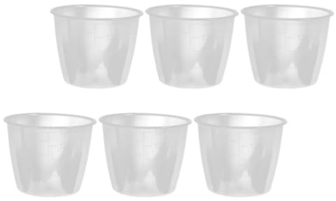 Toyvian Tazas Medidoras Transparentes de 160ml Fácil de Llevar y Antiadherente Set de 6 Material Pp para Arrocera Ideales para Ingredientes Secos en Cocina