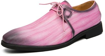 JHYUUKAU Scarpe Eleganti da Uomo Oxford Classiche Scarpe Formali Business Casual per Matrimonio, Festa, Ufficio