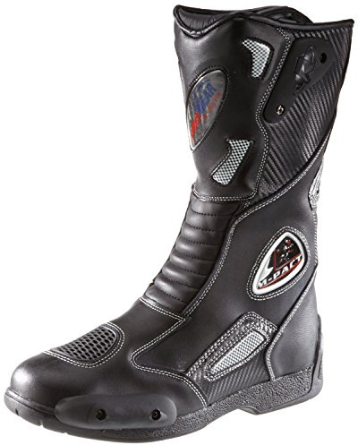 protectWEAR Tourenstiefel aus Leder schwarz u.a. zum Motorradfahren geeignet Model SB-03203