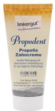 Biodlare gut Propodent Propolis tandkräm, tandkräm utan fluor, vårdar tänder och tandkött, 75 ml