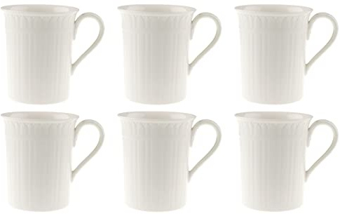 CreaFlor Home Villeroy & Boch Lot de 6 gobelets en porcelaine Blanc 300 ml