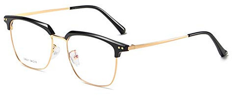 EYEphd Men's Intelligent Progressive Multifocal Resin Lens Reading Glasses Anti-blue Light, Retro Business Frames Auto Zoom Goggles Magnification +1.0 to +3.0,Gold,+1.5