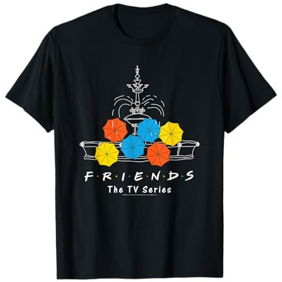 Friends Fountain And Umbrellas T-Shirt