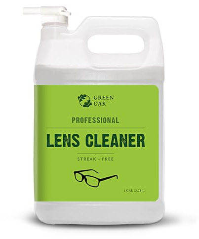 Green Oak Lens Cleaner Refill Professional Lens Cleaner Refill– Best for Eyeglasses, Cameras, and Lenses - Safely Cleans Fingerprints, Dust, Oil (1 Gallon Refill)