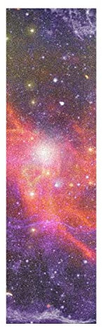 Bunte Kunst Sternenhimmel Muster Skateboard Griptape Rutschfest Selbstklebend Longboard Griptapes Aufkleber Griffband(84 * 23cm 1pcs)