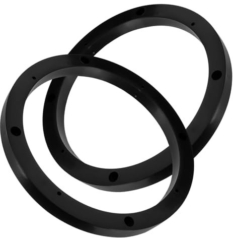 Gatuida Adaptador De Altavoz De Plástico 6,5 Pulgadas Anillos para Altavoces De Coche Separadores De Altavoces para Vehículo Mejora Sonido Automóvil