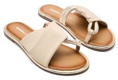 GIOSEPPO WHATELY Ledersandalen, elfenbein, 36 EU